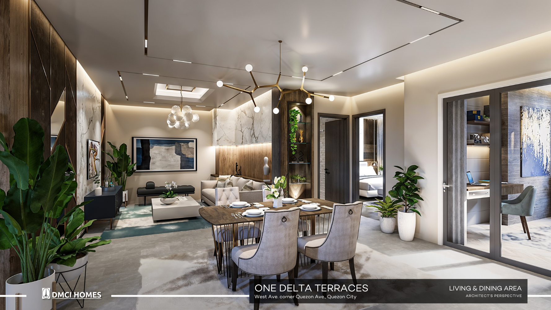 DMCI Homes spacious unit living area
